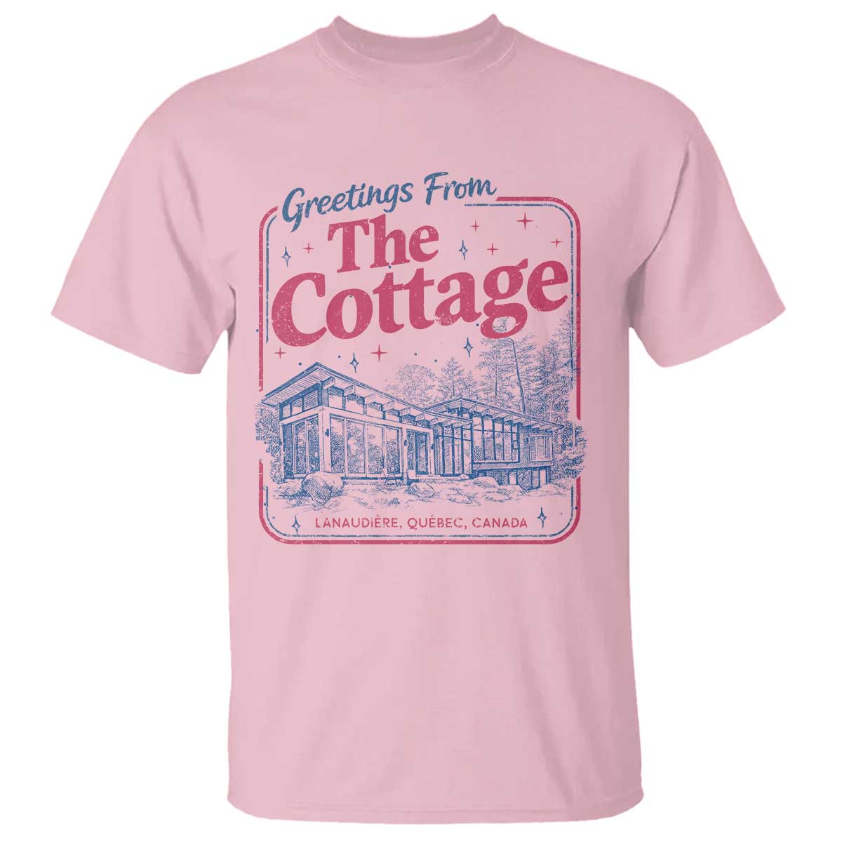 Coming To The Cottage T Shirt LGBT Romance Hockey Fan TS10 Light Pink Print Your Wear