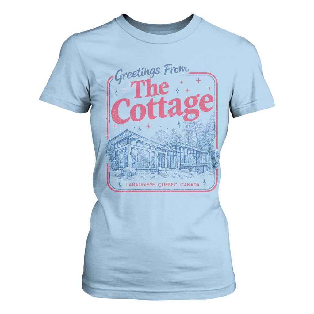 Coming To The Cottage T Shirt For Women LGBT Romance Hockey Fan TS10 Light Blue Print Your Wear