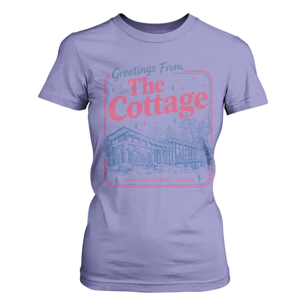 Coming To The Cottage T Shirt For Women LGBT Romance Hockey Fan TS10 Violet Print Your Wear