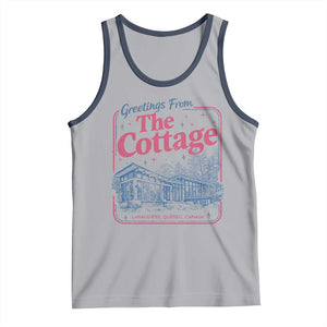 Coming To The Cottage Tank Top LGBT Romance Hockey Fan TS10 Athletic Heather Navy Print Your Wear