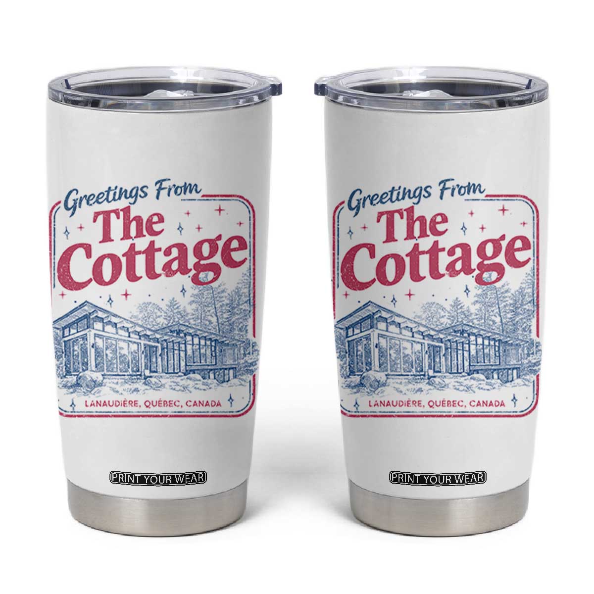 Coming To The Cottage Tumbler Cup LGBT Romance Hockey Fan TS10 White Print Your Wear