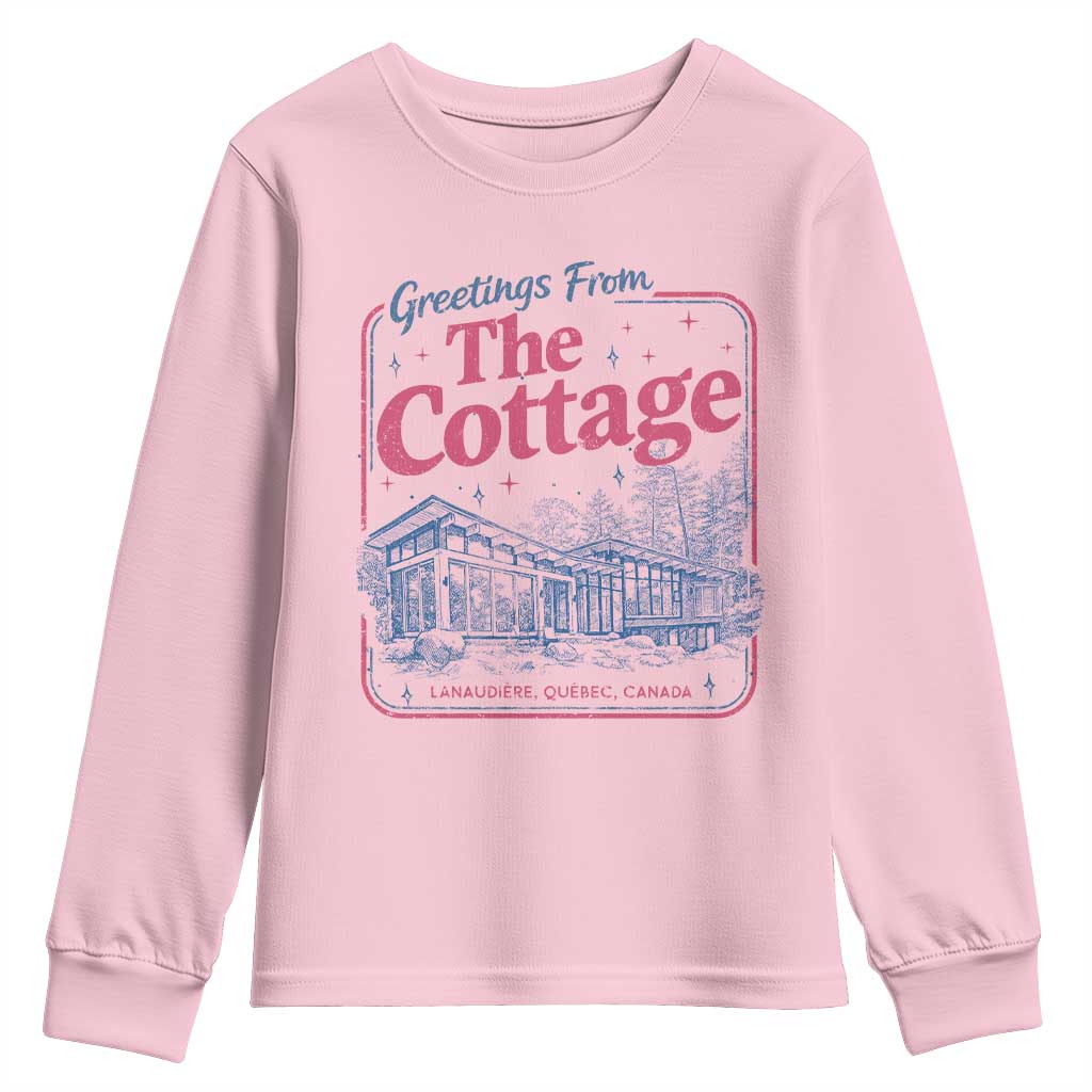 Coming To The Cottage Youth Sweatshirt LGBT Romance Hockey Fan TS10 Light Pink Print Your Wear