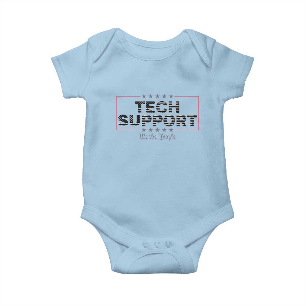 Tech Support Baby Onesie IT Support Programmer Engineer TS10 Light Blue Print Your Wear