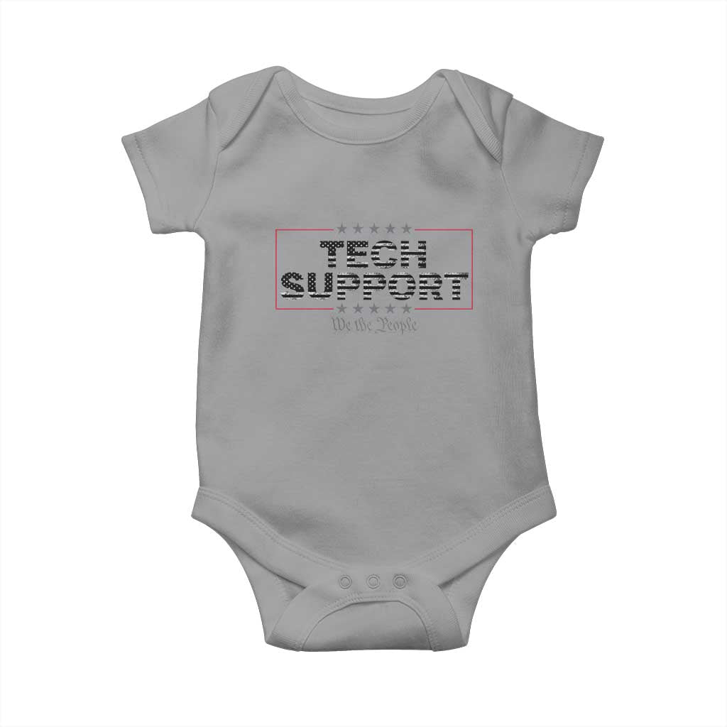 Tech Support Baby Onesie IT Support Programmer Engineer TS10 Sport Gray Print Your Wear