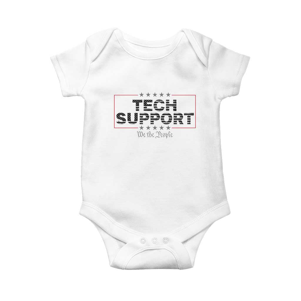 Tech Support Baby Onesie IT Support Programmer Engineer TS10 White Print Your Wear