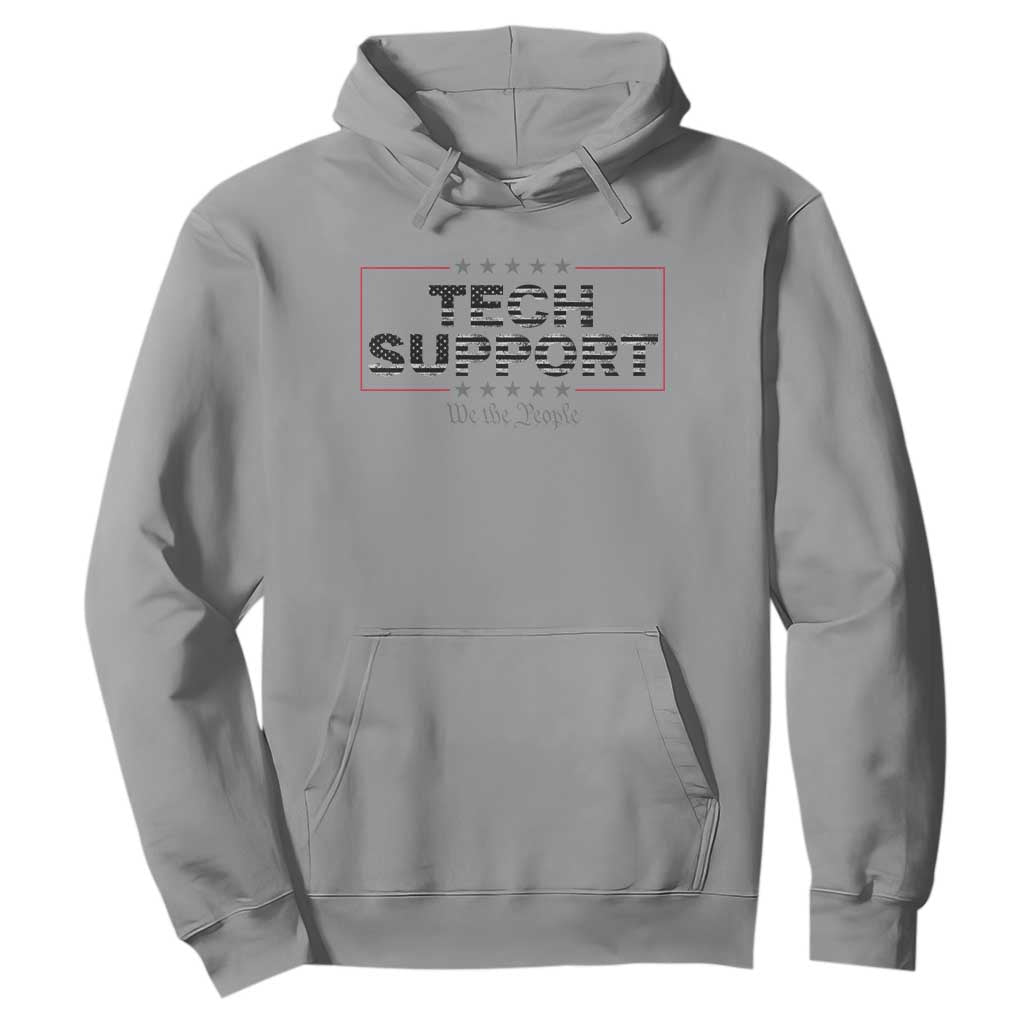 Tech Support Hoodie IT Support Programmer Engineer TS10 Sport Gray Print Your Wear
