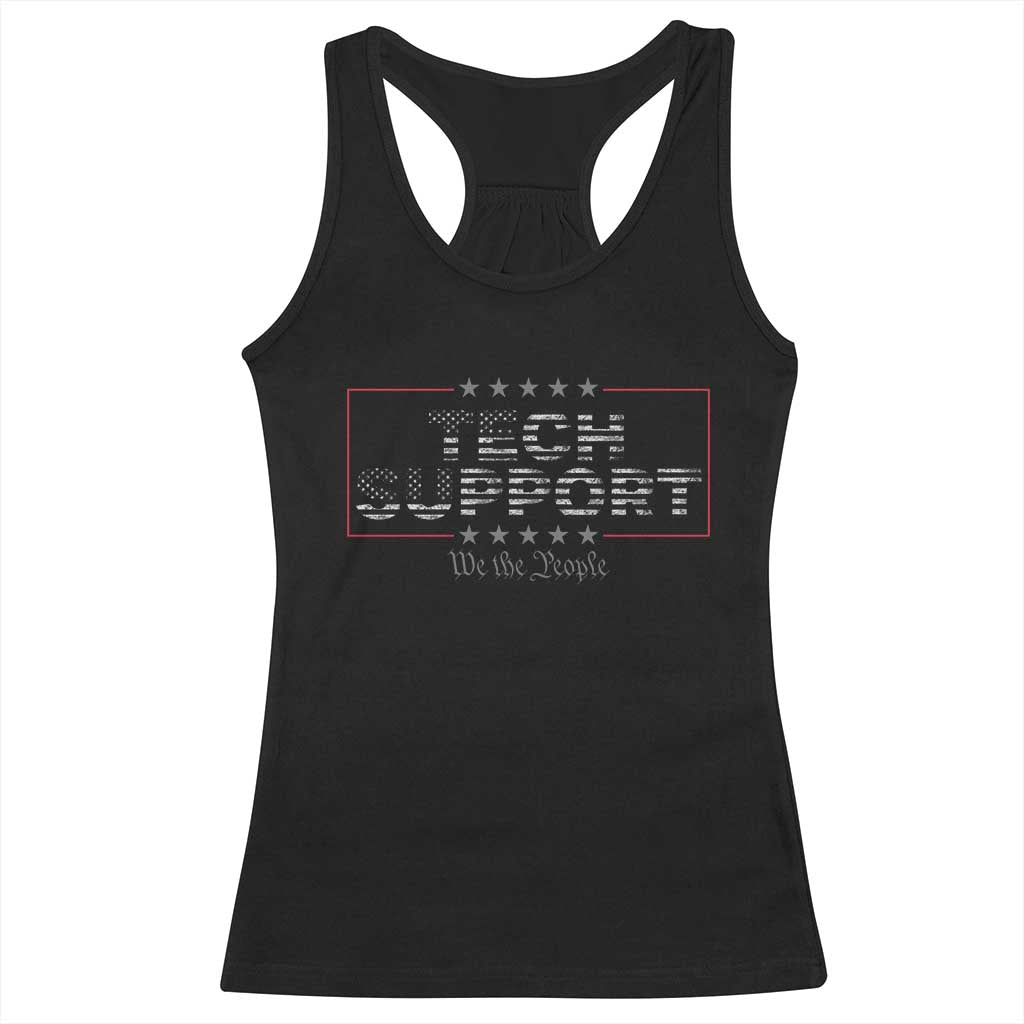 Tech Support Racerback Tank Top IT Support Programmer Engineer TS10 Black Print Your Wear