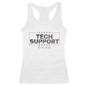 Tech Support Racerback Tank Top IT Support Programmer Engineer TS10 White Print Your Wear