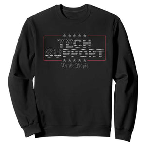 Tech Support Sweatshirt IT Support Programmer Engineer TS10 Black Print Your Wear
