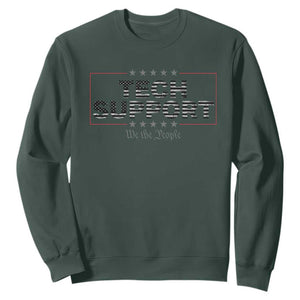 Tech Support Sweatshirt IT Support Programmer Engineer TS10 Dark Forest Green Print Your Wear
