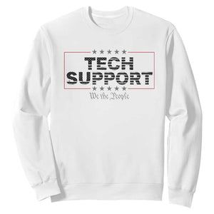 Tech Support Sweatshirt IT Support Programmer Engineer TS10 White Print Your Wear