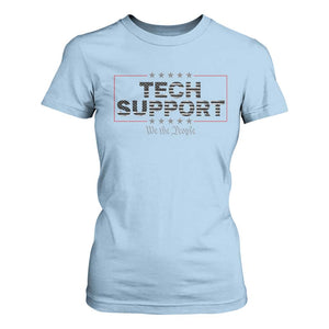 Tech Support T Shirt For Women IT Support Programmer Engineer TS10 Light Blue Print Your Wear