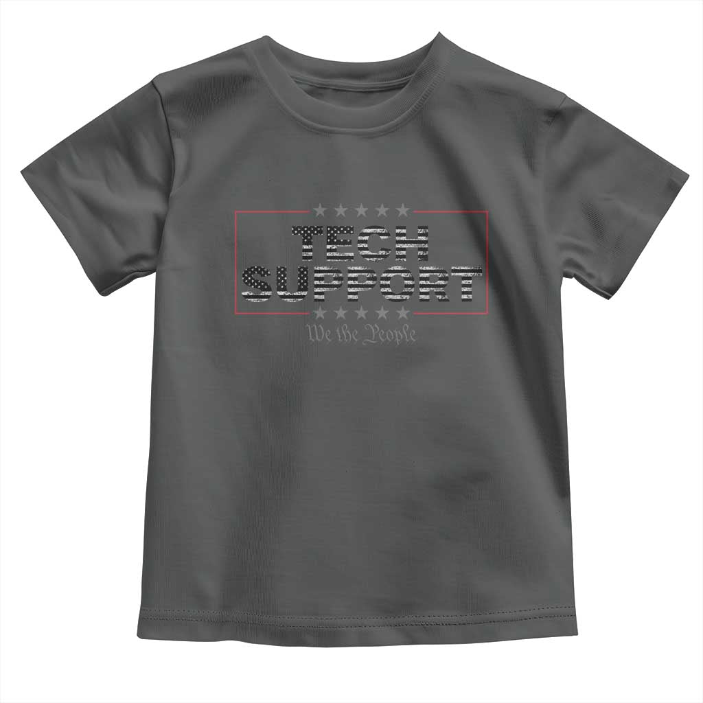 Tech Support Toddler T Shirt IT Support Programmer Engineer TS10 Dark Heather Print Your Wear