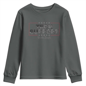 Tech Support Youth Sweatshirt IT Support Programmer Engineer TS10 Dark Heather Print Your Wear