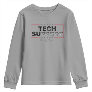 Tech Support Youth Sweatshirt IT Support Programmer Engineer TS10 Sport Gray Print Your Wear