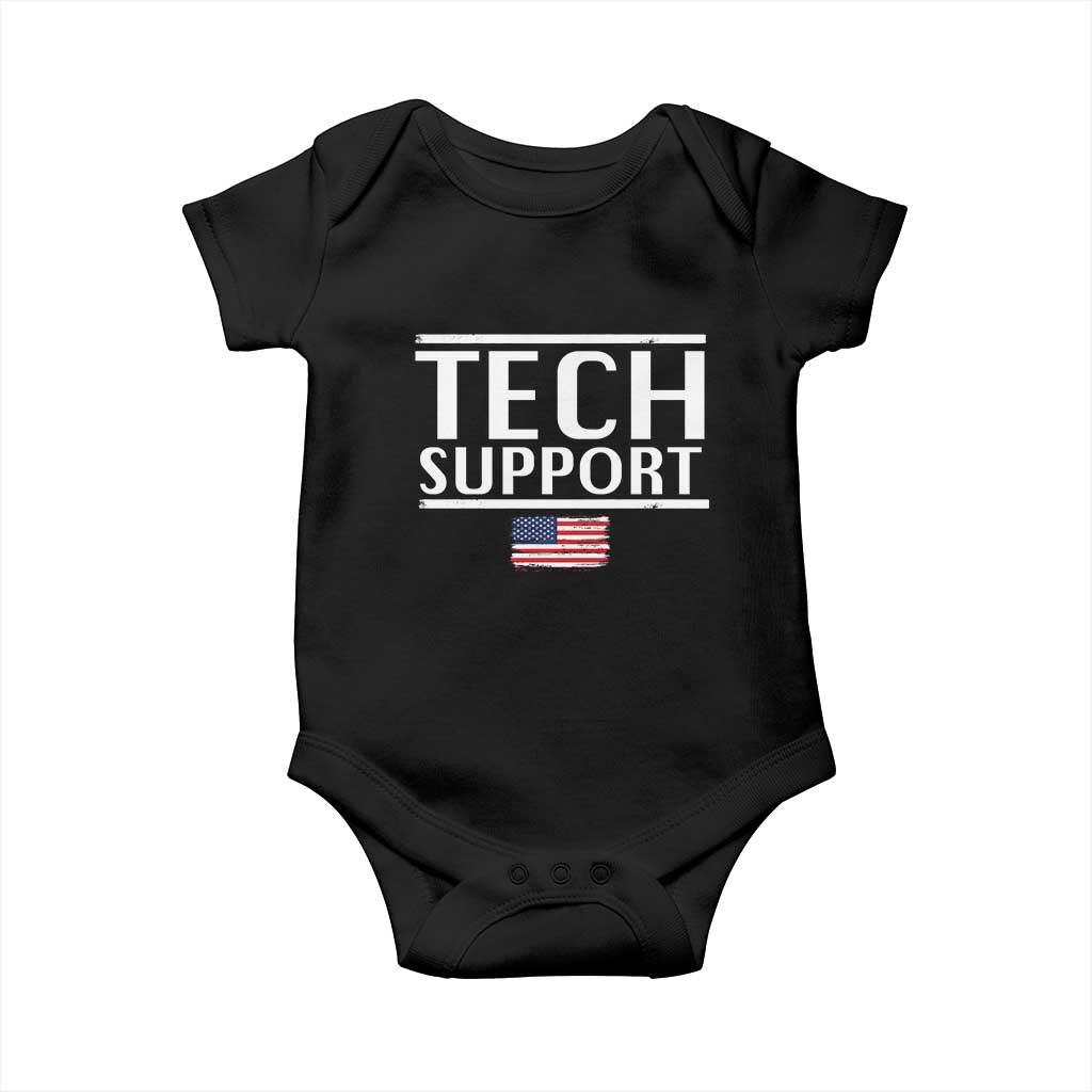 Tech Support Baby Onesie IT Support Programmer Engineer Elon Musk TS10 Black Print Your Wear