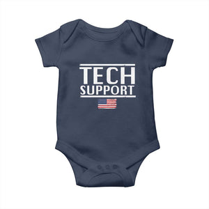 Tech Support Baby Onesie IT Support Programmer Engineer Elon Musk TS10 Navy Print Your Wear