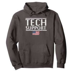 Tech Support Hoodie IT Support Programmer Engineer Elon Musk TS10 Dark Chocolate Print Your Wear