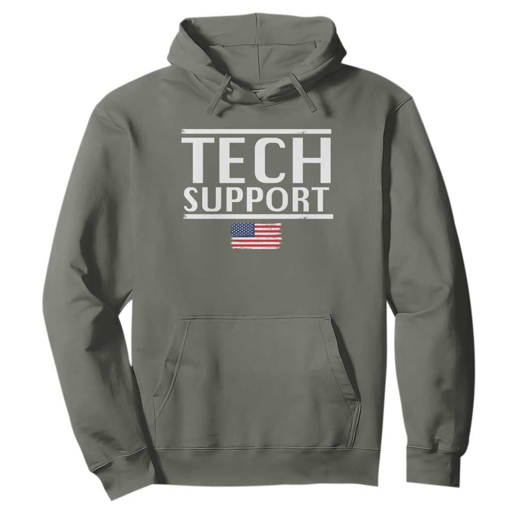 Tech Support Hoodie IT Support Programmer Engineer Elon Musk TS10 Military Green Print Your Wear