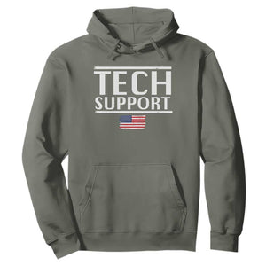 Tech Support Hoodie IT Support Programmer Engineer Elon Musk TS10 Military Green Print Your Wear