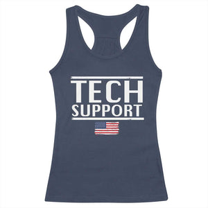 Tech Support Racerback Tank Top IT Support Programmer Engineer Elon Musk TS10 Navy Print Your Wear