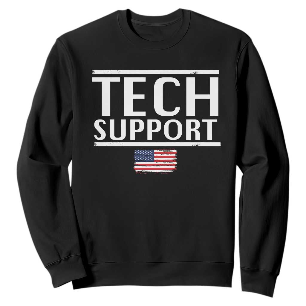 Tech Support Sweatshirt IT Support Programmer Engineer Elon Musk TS10 Black Print Your Wear