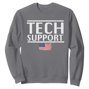 Tech Support Sweatshirt IT Support Programmer Engineer Elon Musk TS10 Charcoal Print Your Wear