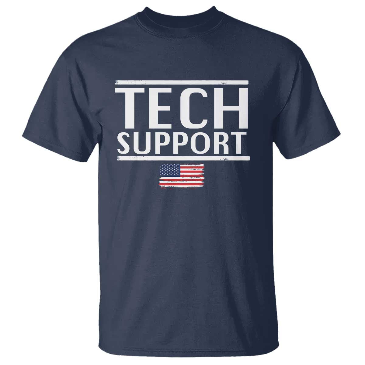 Tech Support T Shirt IT Support Programmer Engineer Elon Musk TS10 Navy Print Your Wear