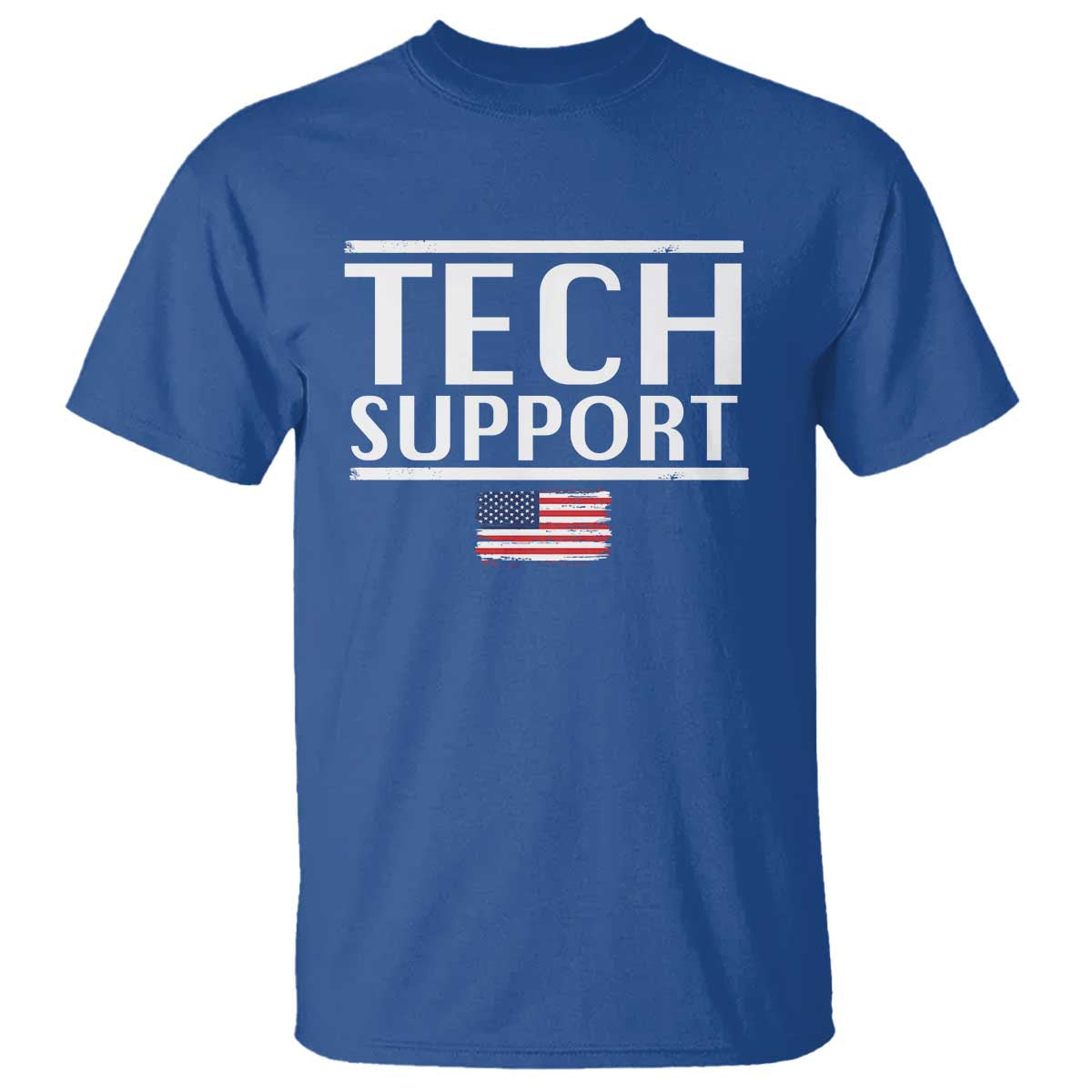 Tech Support T Shirt IT Support Programmer Engineer Elon Musk TS10 Royal Blue Print Your Wear