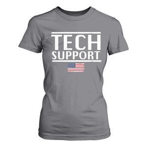 Tech Support T Shirt For Women IT Support Programmer Engineer Elon Musk TS10 Charcoal Print Your Wear