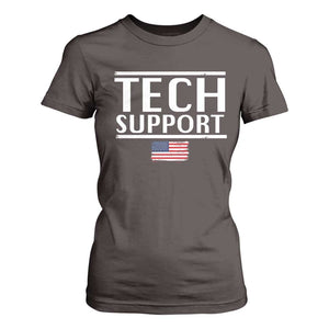 Tech Support T Shirt For Women IT Support Programmer Engineer Elon Musk TS10 Dark Chocolate Print Your Wear
