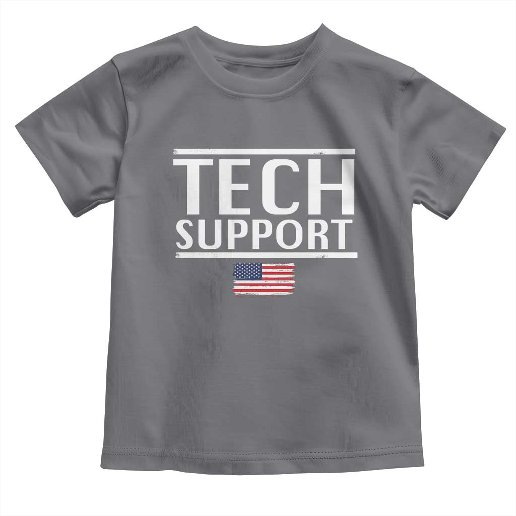 Tech Support Toddler T Shirt IT Support Programmer Engineer Elon Musk TS10 Charcoal Print Your Wear