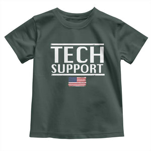 Tech Support Toddler T Shirt IT Support Programmer Engineer Elon Musk TS10 Dark Forest Green Print Your Wear