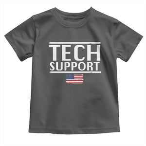 Tech Support Toddler T Shirt IT Support Programmer Engineer Elon Musk TS10 Dark Heather Print Your Wear