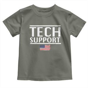 Tech Support Toddler T Shirt IT Support Programmer Engineer Elon Musk TS10 Military Green Print Your Wear