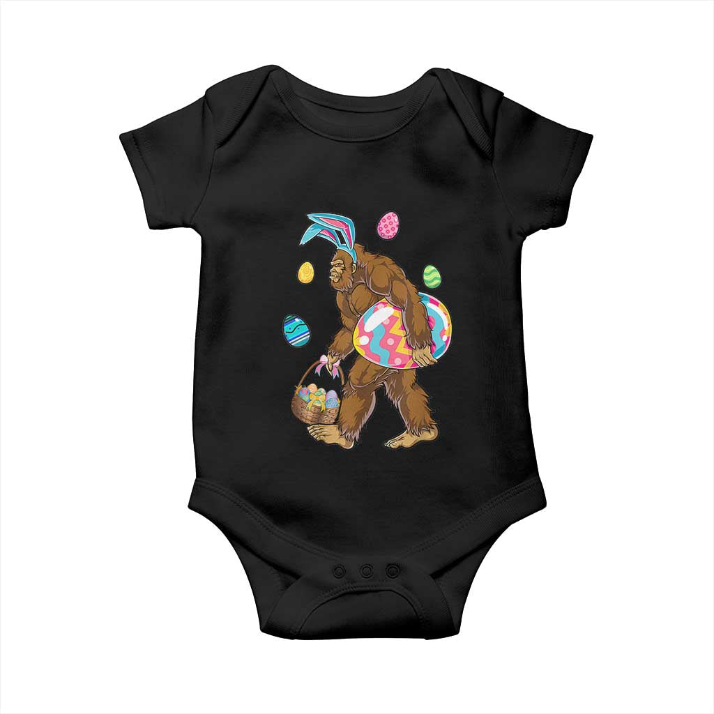 Bigfoot Easter Baby Onesie Funny Sasquatch Eggs Hunting TS10 Black Print Your Wear