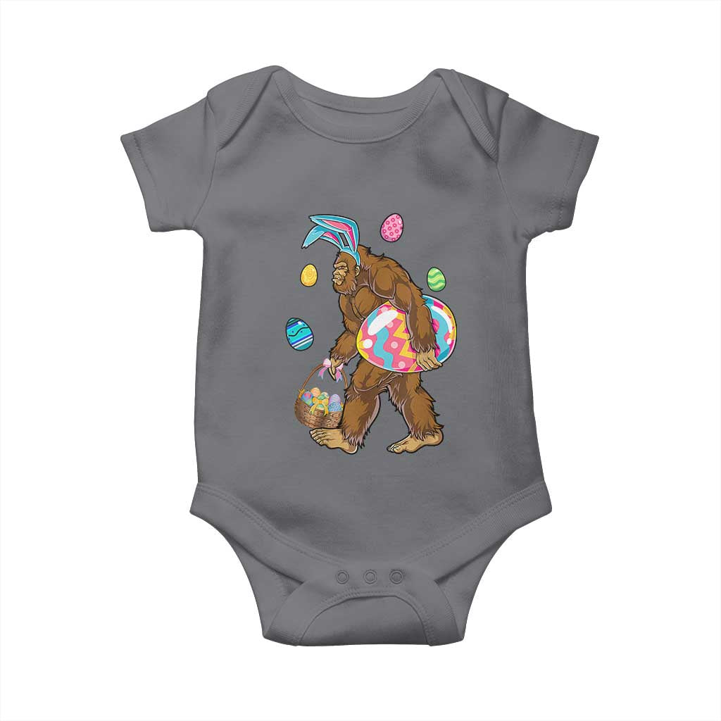 Bigfoot Easter Baby Onesie Funny Sasquatch Eggs Hunting TS10 Charcoal Print Your Wear