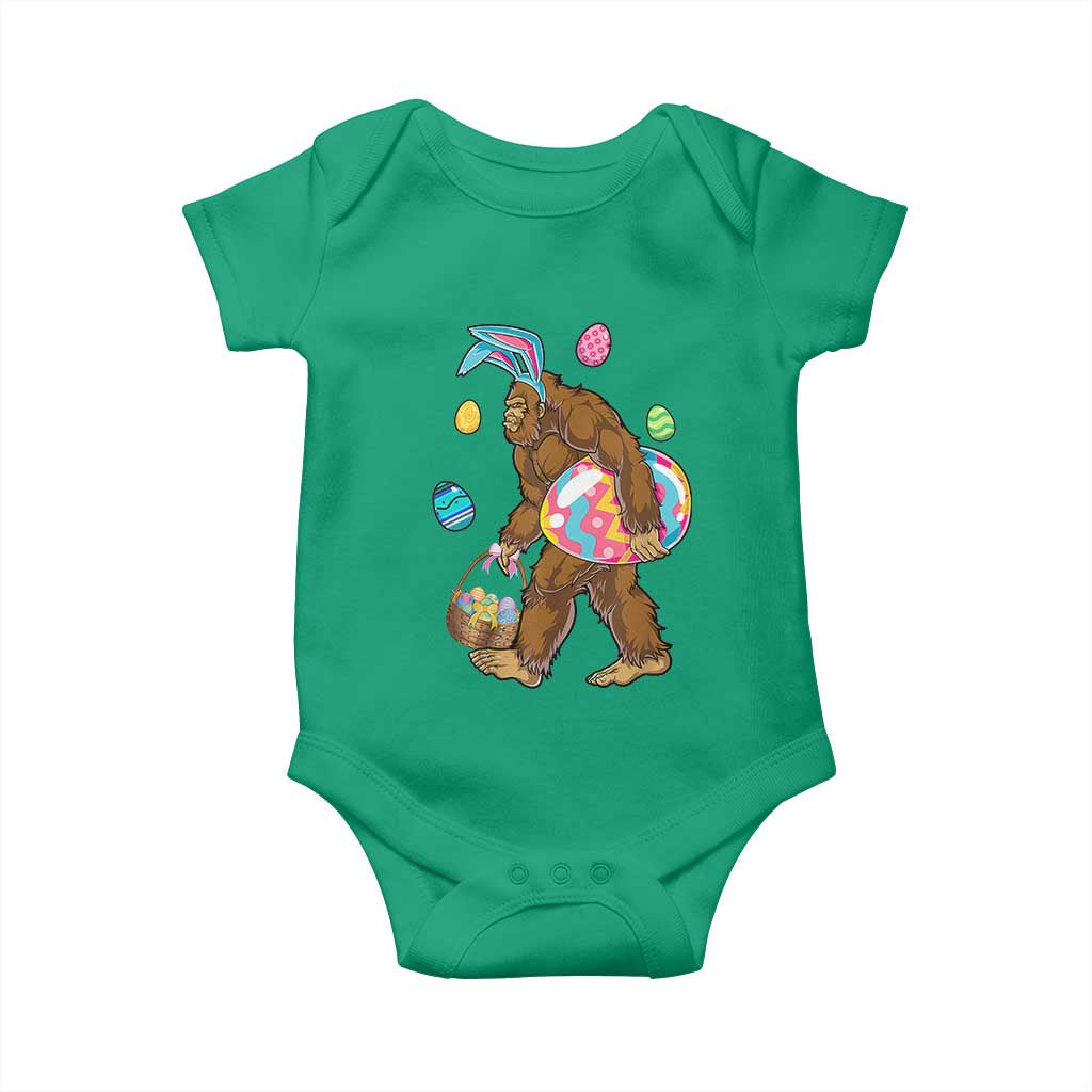 Bigfoot Easter Baby Onesie Funny Sasquatch Eggs Hunting TS10 Irish Green Print Your Wear