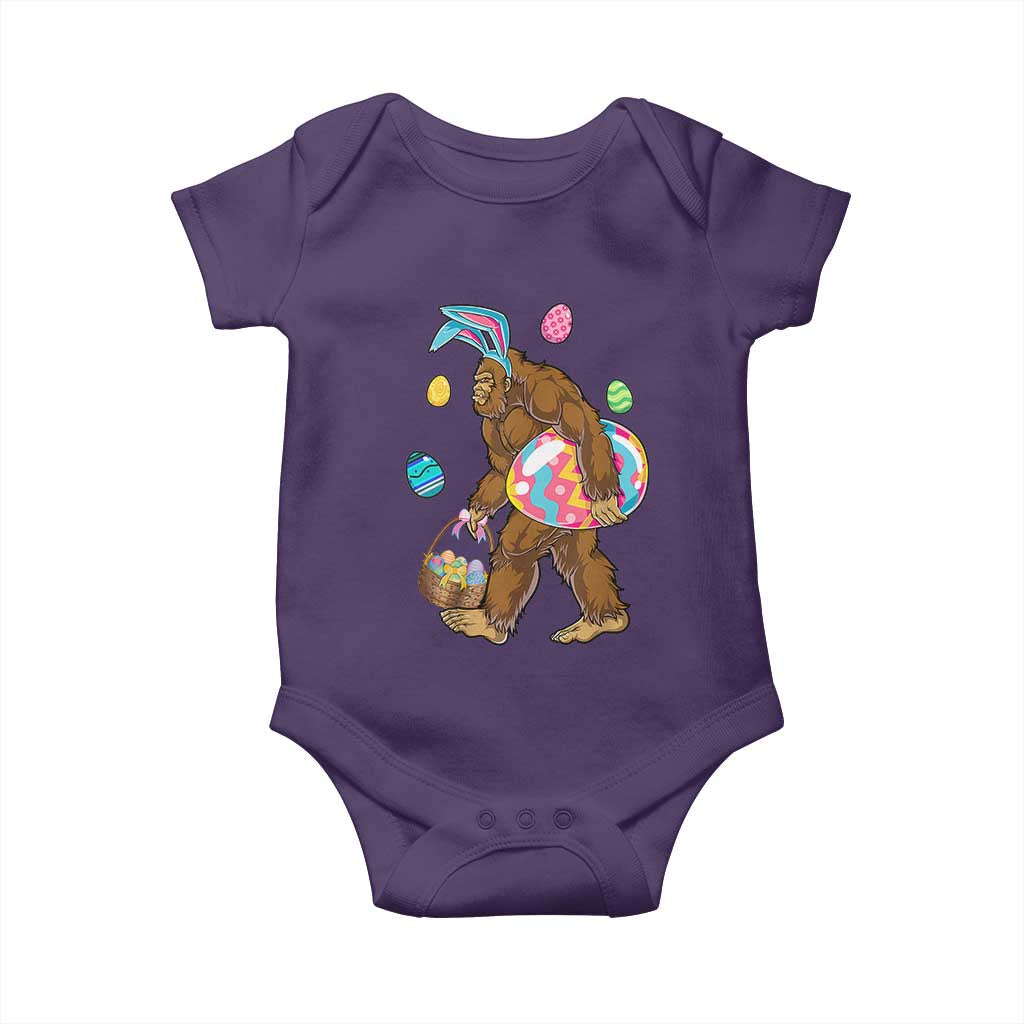 Bigfoot Easter Baby Onesie Funny Sasquatch Eggs Hunting TS10 Purple Print Your Wear