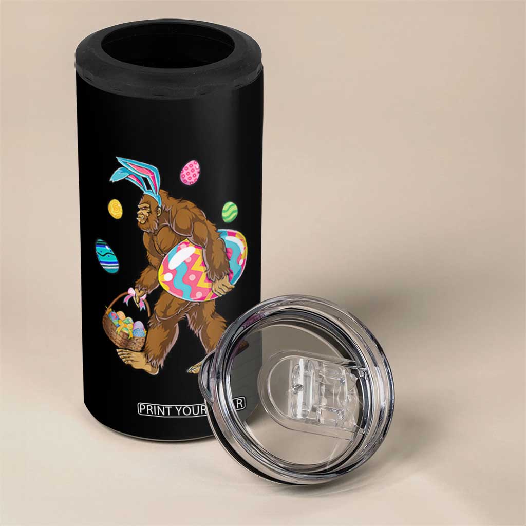 Bigfoot Easter 4 in 1 Can Cooler Tumbler Funny Sasquatch Eggs Hunting TS10 Print Your Wear