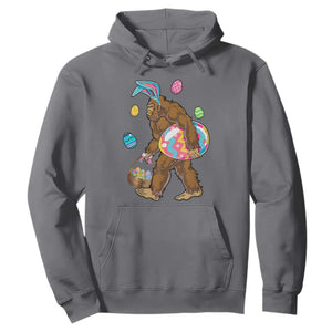Bigfoot Easter Hoodie Funny Sasquatch Eggs Hunting TS10 Charcoal Print Your Wear