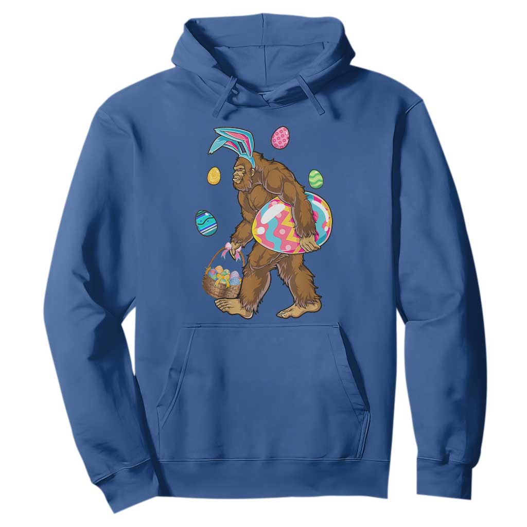Bigfoot Easter Hoodie Funny Sasquatch Eggs Hunting TS10 Royal Blue Print Your Wear