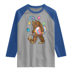 Bigfoot Easter Raglan Shirt Funny Sasquatch Eggs Hunting TS10 Sport Gray Royal Print Your Wear