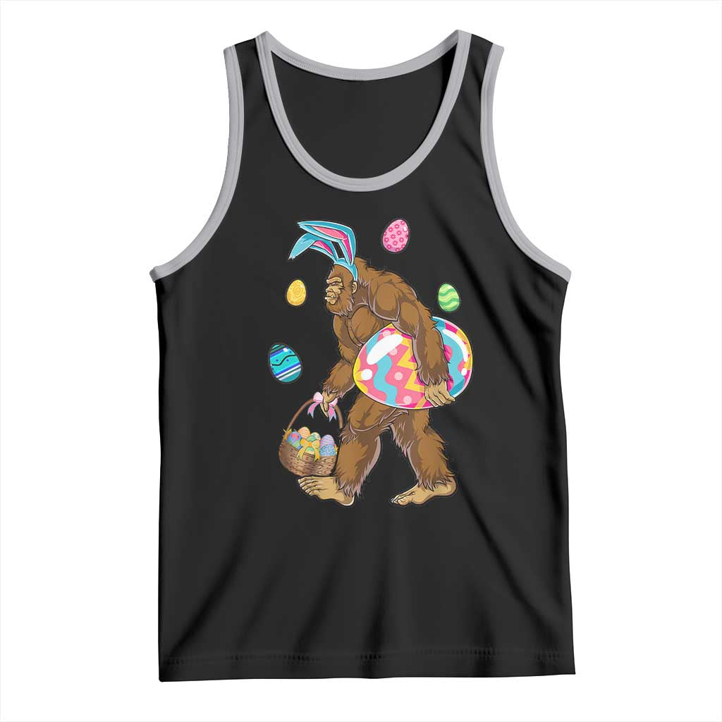 Bigfoot Easter Tank Top Funny Sasquatch Eggs Hunting TS10 Black Athletic Heather Print Your Wear