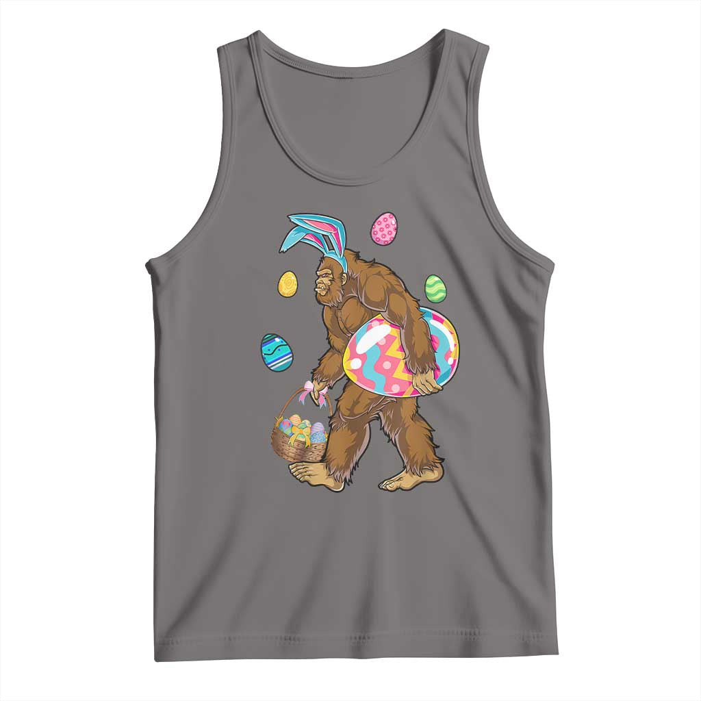 Bigfoot Easter Tank Top Funny Sasquatch Eggs Hunting TS10 Deep Heather Print Your Wear