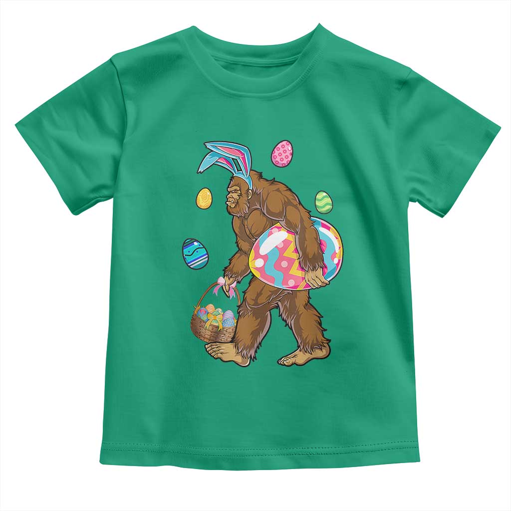 Bigfoot Easter Toddler T Shirt Funny Sasquatch Eggs Hunting TS10 Irish Green Print Your Wear
