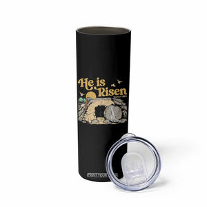 He Is Risen Skinny Tumbler Retro Vintage Easter Jesus Christian Apparel TS10 Print Your Wear