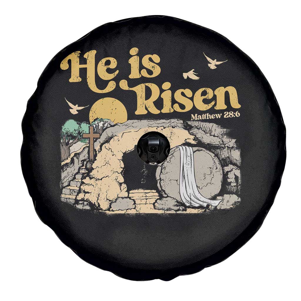 He Is Risen Spare Tire Cover Retro Vintage Easter Jesus Christian Apparel TS10 Print Your Wear