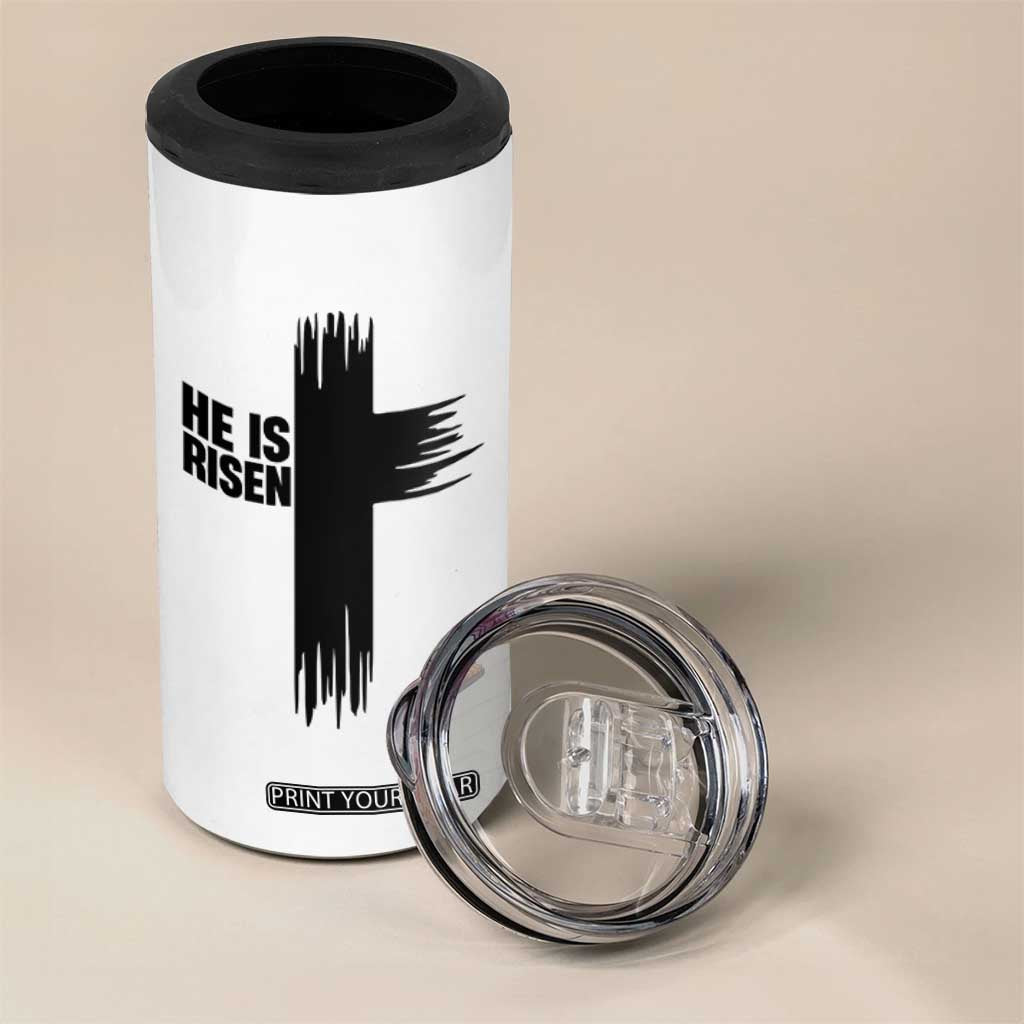He Is Risen 4 in 1 Can Cooler Tumbler Christian Easter Cross TS10 Print Your Wear