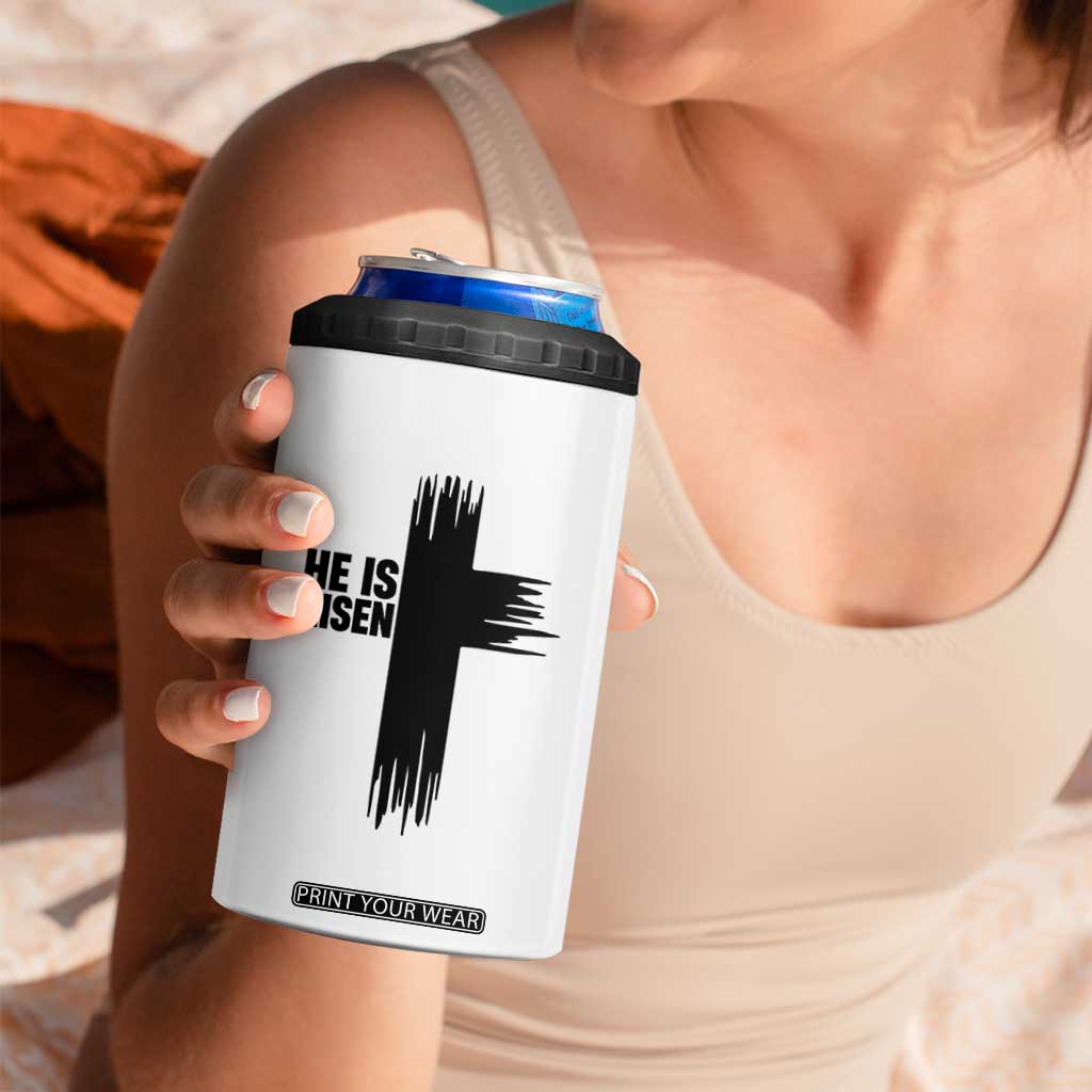 He Is Risen 4 in 1 Can Cooler Tumbler Christian Easter Cross TS10 Print Your Wear